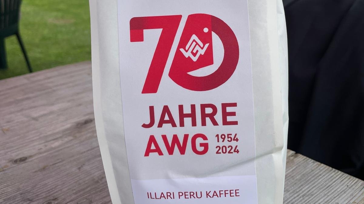 AWG 70 Jahre Jubiläumskaffee